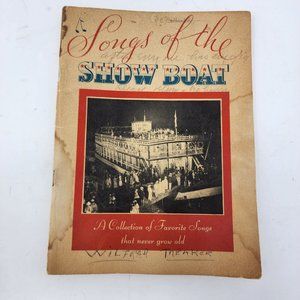 Vintage 1935 Songs of the Showboat Song Book Sheet Music Maxwell House‎ Coffee